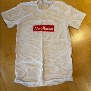 Supreme-style “No Offense” tee shirt
